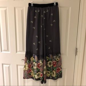 Johnny Was Silk Maxi Skirt